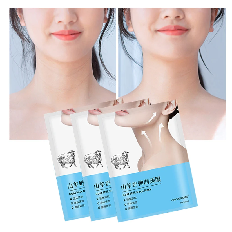 

Goat Milk Neck Mask Hyaluronic Acid Moisturizing Anti-Wrinkle Anti-Aging Improve Dullness Firming Skin Care Nourish Neck Mask