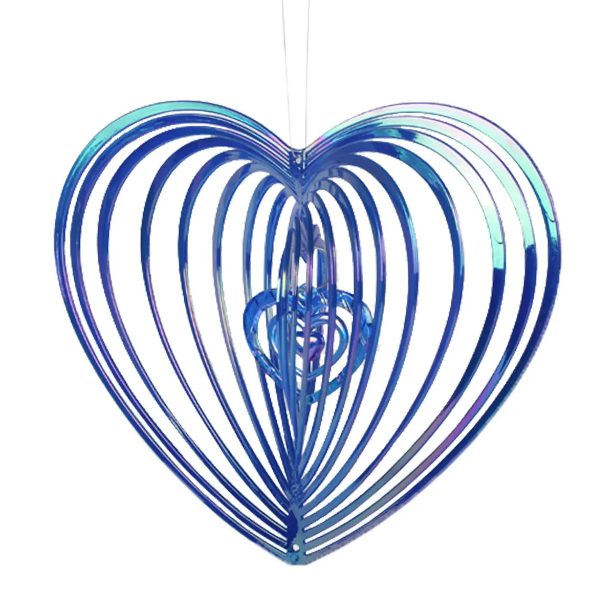 

L Wind Spinners Scare Birds Away Heart-shaped Wind Sculptures High Reflectivity Wind Catcher High Brightness Bird Deterrent