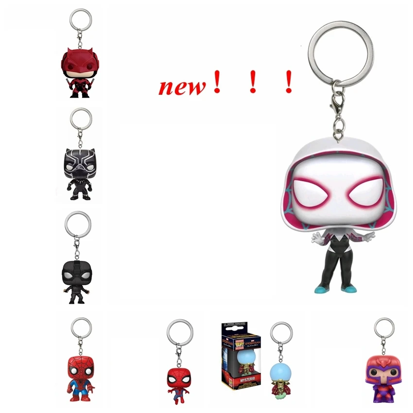 Новое поступление брелки FUNKO серии Человек-паук Gwen Капитан Америка экшн-фигурки
