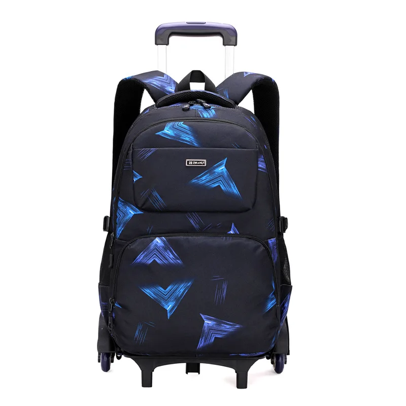 2021 kids Wheeled Backpacks Removable Children School Bags With 3 Wheels Stairs Kids boys Trolley Schoolbag Luggage Book Bags