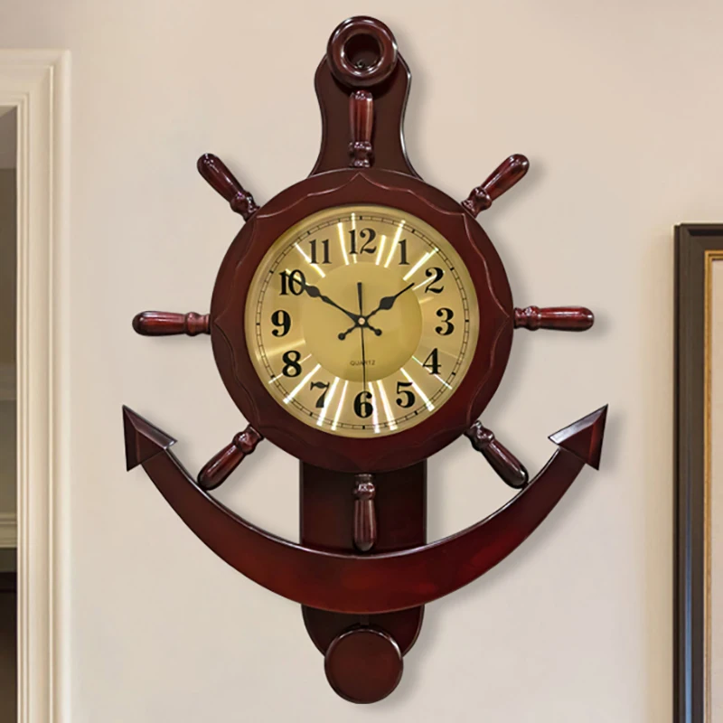 

Quartz Living Room Wall Clocks Home Decor Nordic Design Vintage Luxury Wall Clock Large Wooden Relogio Parede Home Decoration