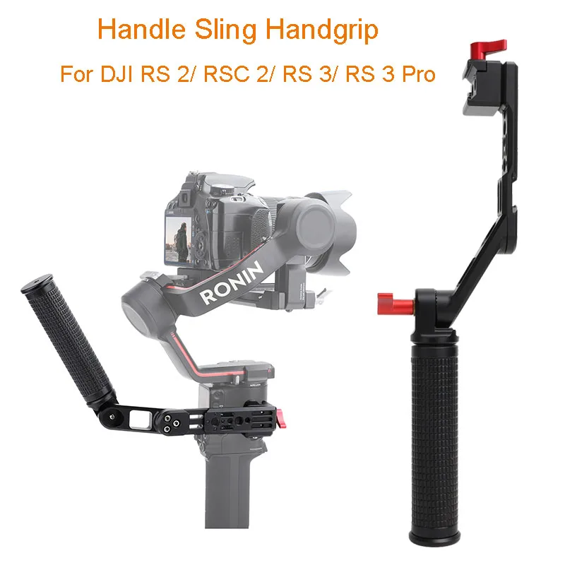 

Adjustable Handle Sling Handgrip Foldable with Threaded Holes for DJI RS 2/ RSC 2/ RS 3/ RS 3 Pro Gimbal Handheld Stabilizer