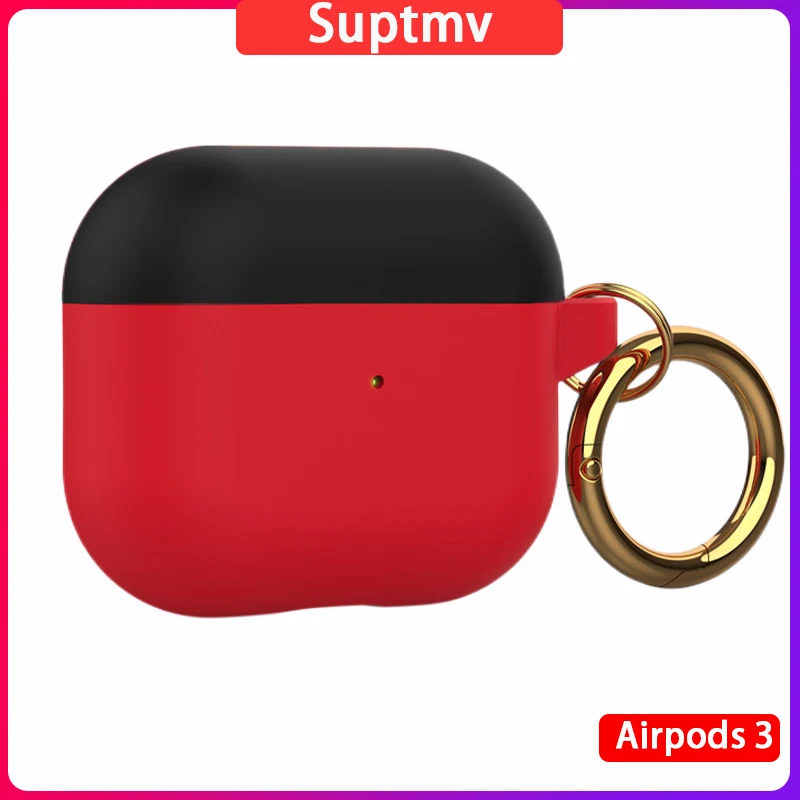 

Portable Airpods Case Airpods 3 Case Apple Bluetooth Earphone Air Pods 3 Cases Airpod 3 Headphone Cover Aith Keychain Anti-lost