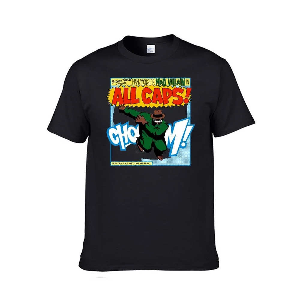 Футболка mf doom мужская хлопковая европейского размера уличная одежда лето -