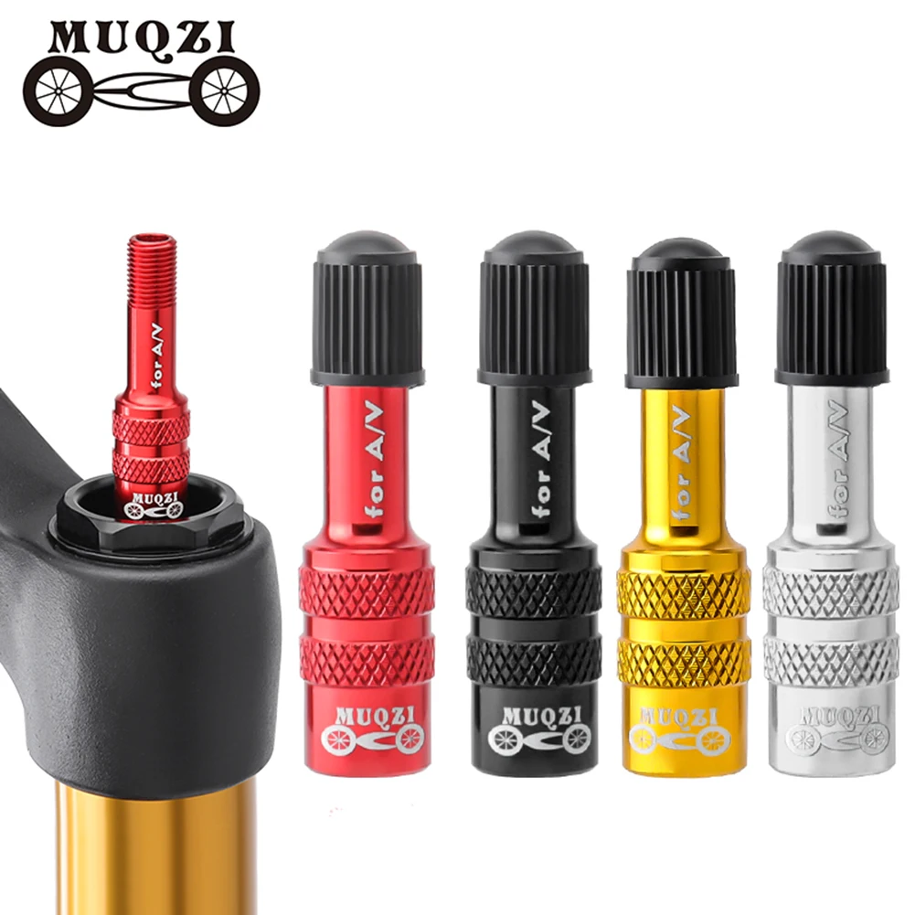 

MUQZI MTB Bike Air Fork Schrader Valve Adapter Replacement Aluminum Alloy Mountain Bicycle Adapter Converter Cycling Accessories