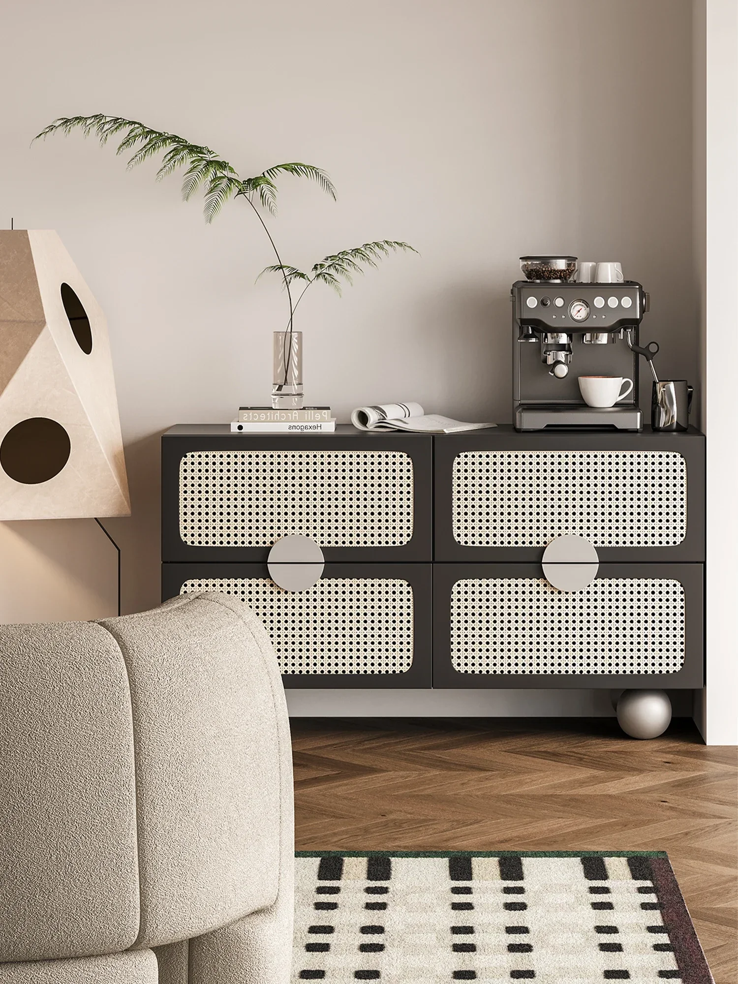 Подвижный шкаф-ведро для гостиной и спальни современный дизайн