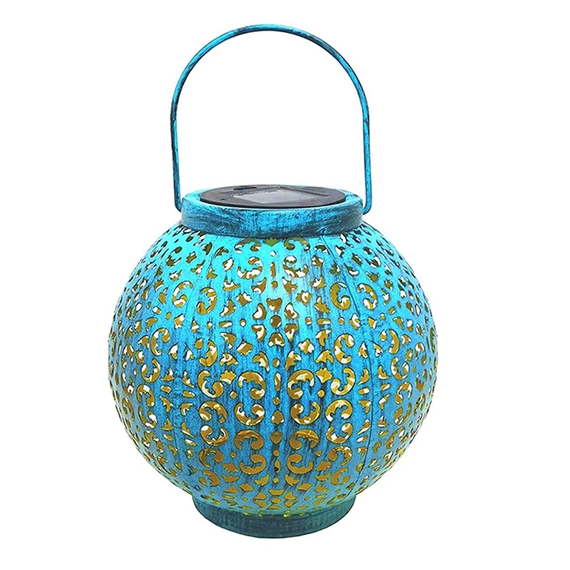 

Уличные солнечные фонари, подвесные фонари на солнечной батарее с ручкой, 1 упаковка водонепроницаемых солнечных фонарей для внутреннего д...