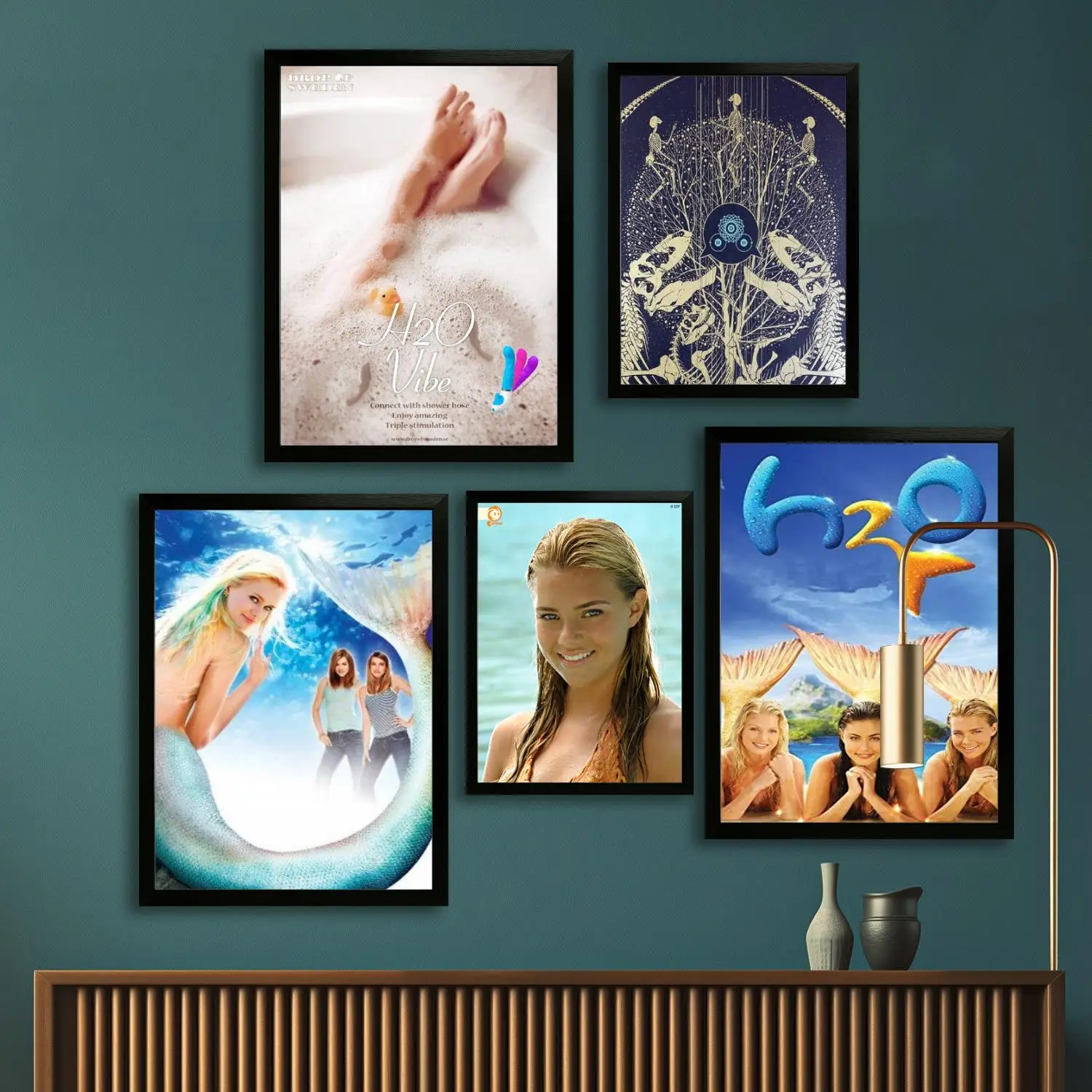 Печать на холсте &quotH2O&quot современный постер