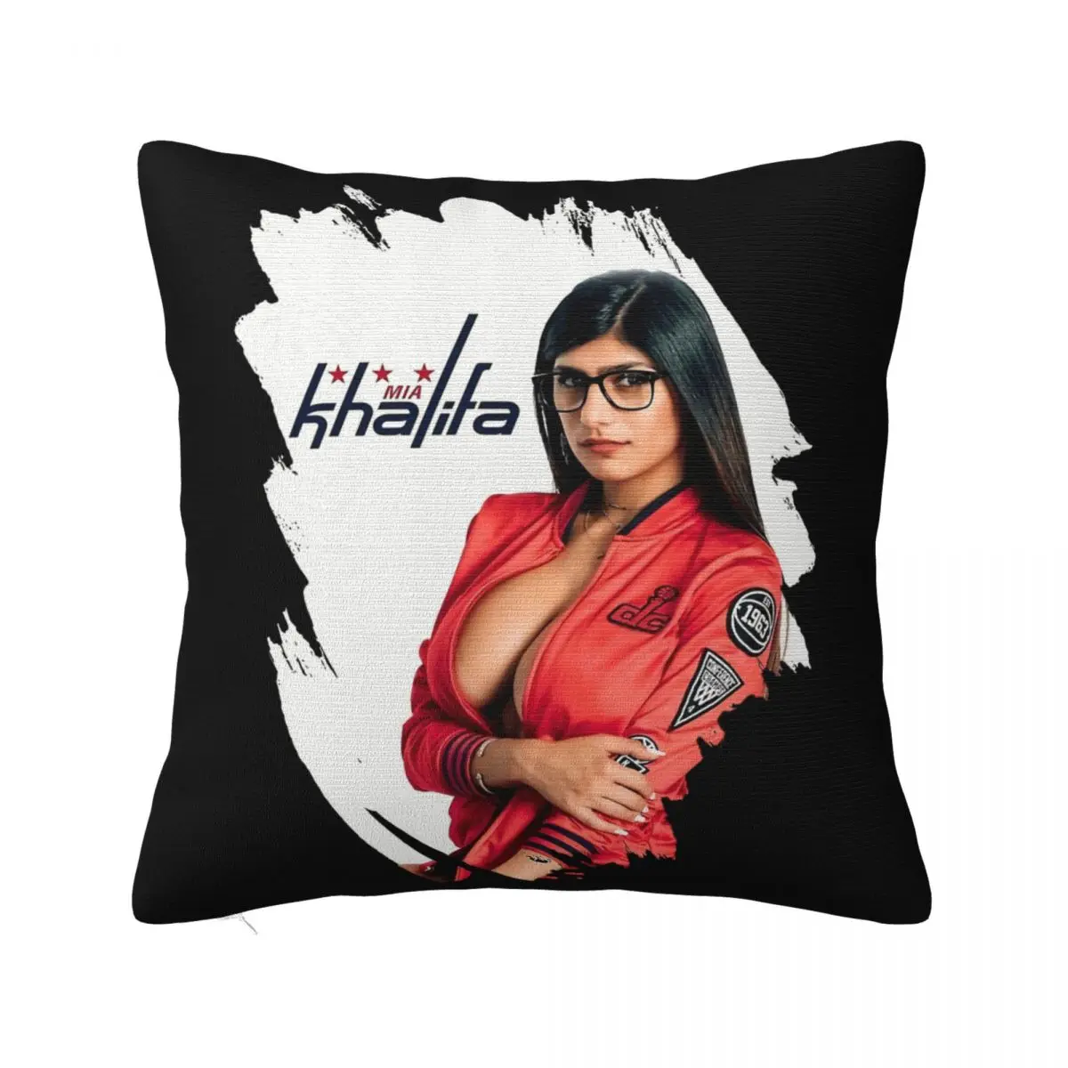 Бывшая актриса для взрослых Virgin Mia Khalifa Black Men S 5XL больше цветов с узором наволочка
