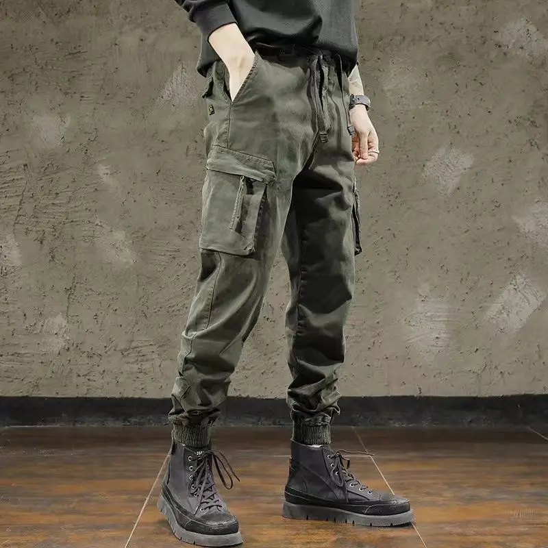 

Fashion Military Cargo Pants Men Loose Baggy Tactical Trousers Oustdoor Casual Cotton Cargo Pants Men Multi Pockets Big Size G08