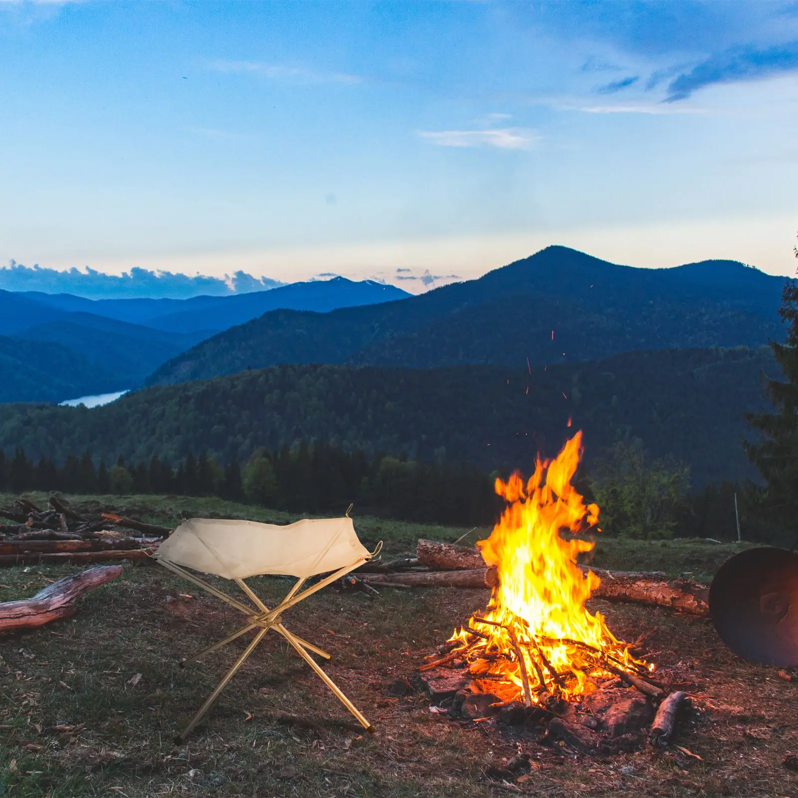 Портативный уличный гриль для костра складная стальная сетка подставка из