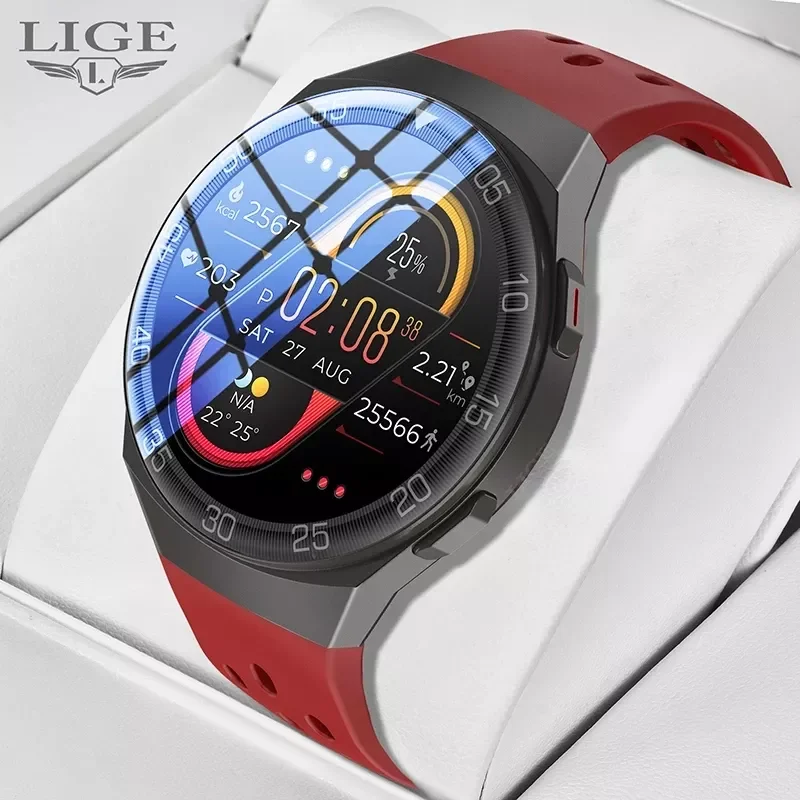 

LIGE 2021 New Smart Watch Women Men Activity Tracker Heart Rate Sphygmomanometer Waterproof Women Smartwatch For Android IOS