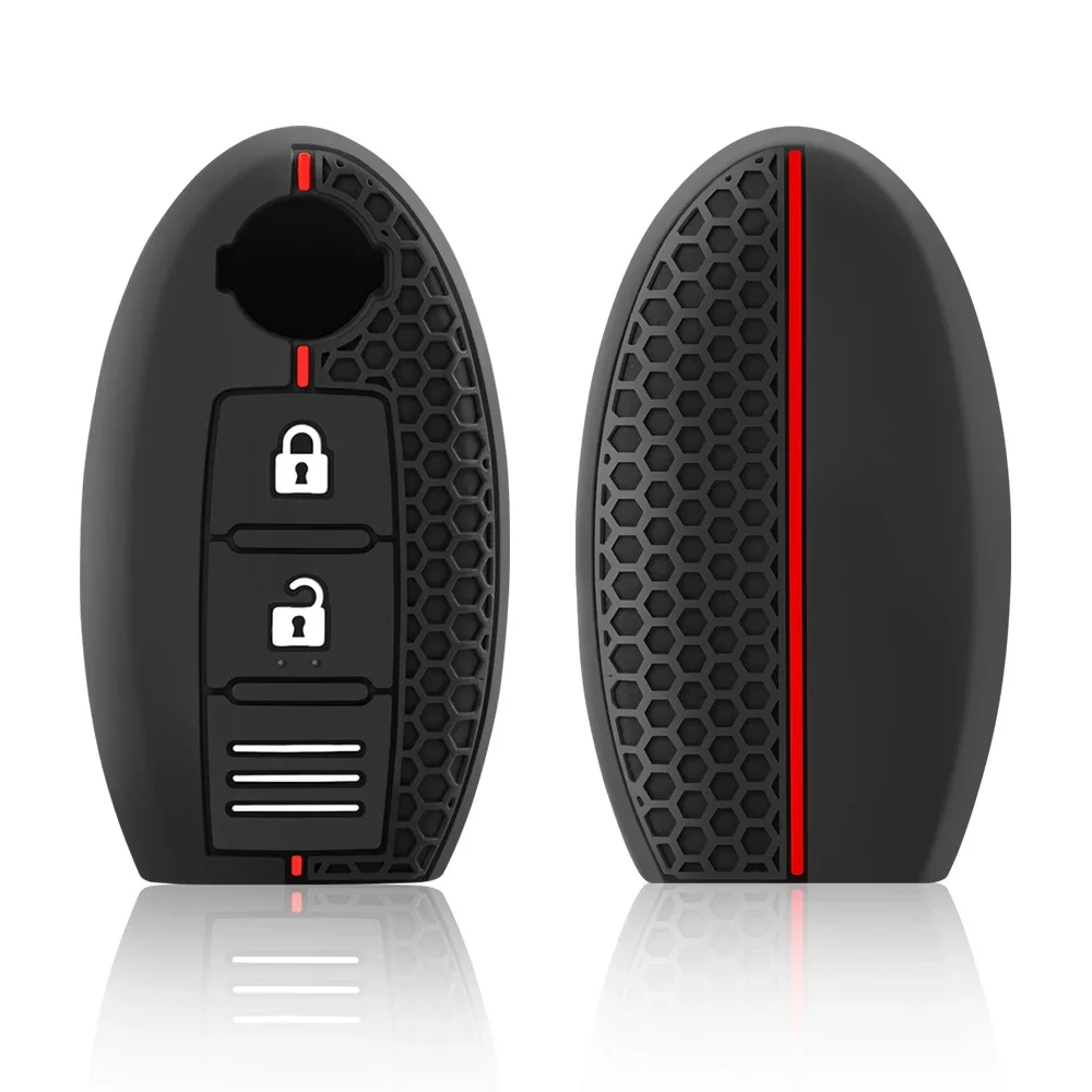 Флип-брелок для смарт-ключей с 3 кнопками силиконовый чехол Nissan Qashqai Skyline Juke Alissa