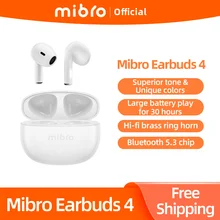 Mibro Earbuds4 Bluetooth Earphone Wireless Headphone Touch Control Waterproof ENC HD Call Cancellation Mini Sports TWS Headset