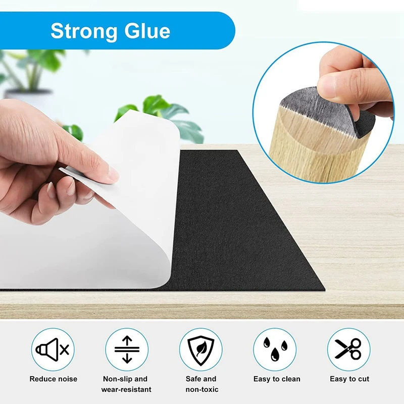 2 шт. самоклеящиеся фетровые скобы 40X150 см