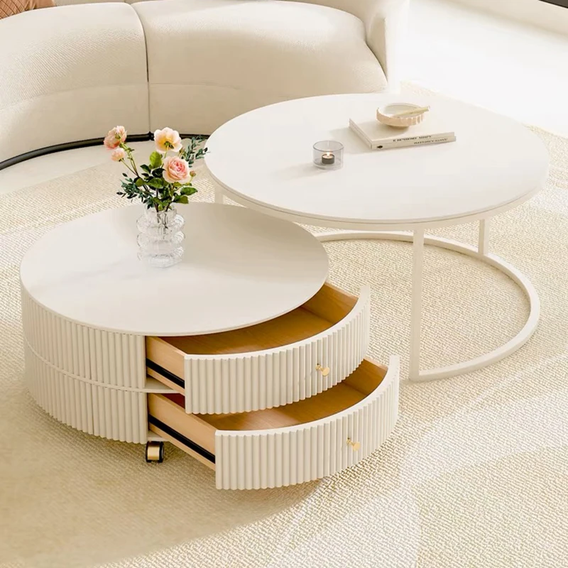 Журнальный столик с белым акцентом ночные столики скандинавский декор боковые