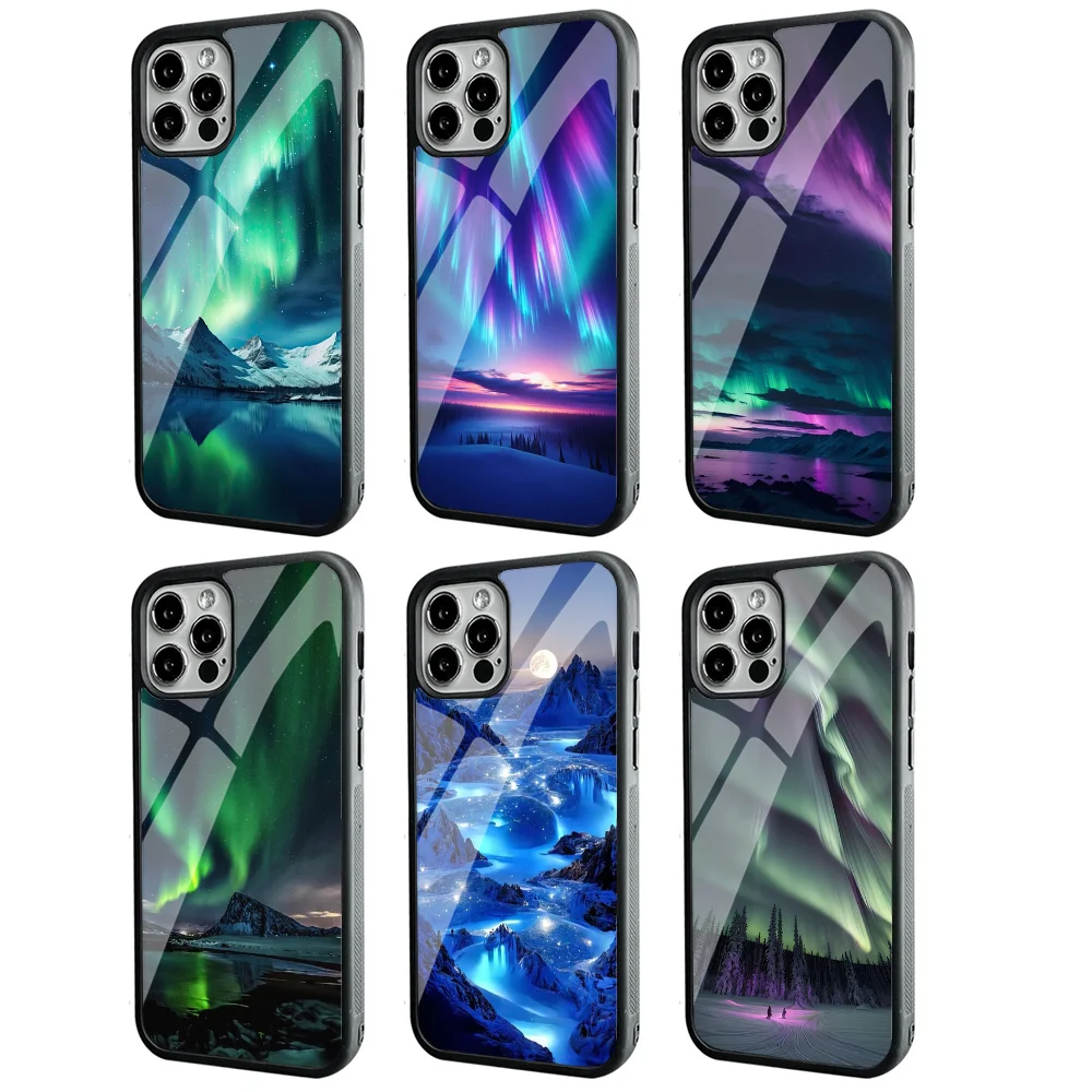 Snow M-Mountain L-Landscape Phone Case Strong Magnetic For IPhone 16 15 14 13 Pro Max 11 12 Mini Alex Mirror Magsafe