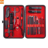 xiaomi supplier nail clipper tool 20 pieces set stainless steel nail clipper with eyebrow trimmer beauty pliers manicure tool