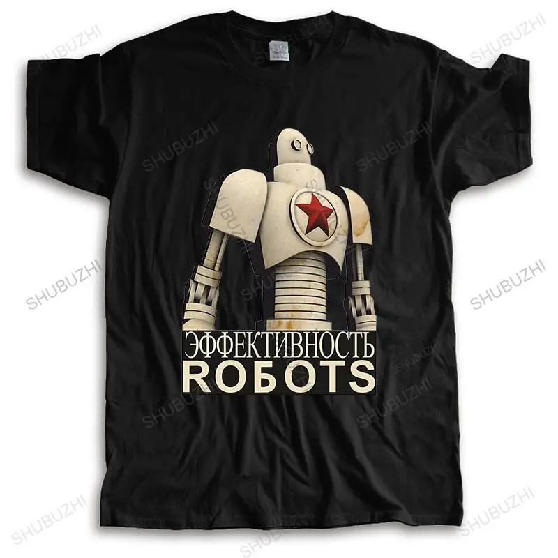 

reative novelty polyester CCCP SOVIET PROPA GANDA USSR Russian HAMMER and SICKLE ROBOT T shirt transfers unisex o-neck tee-shirt