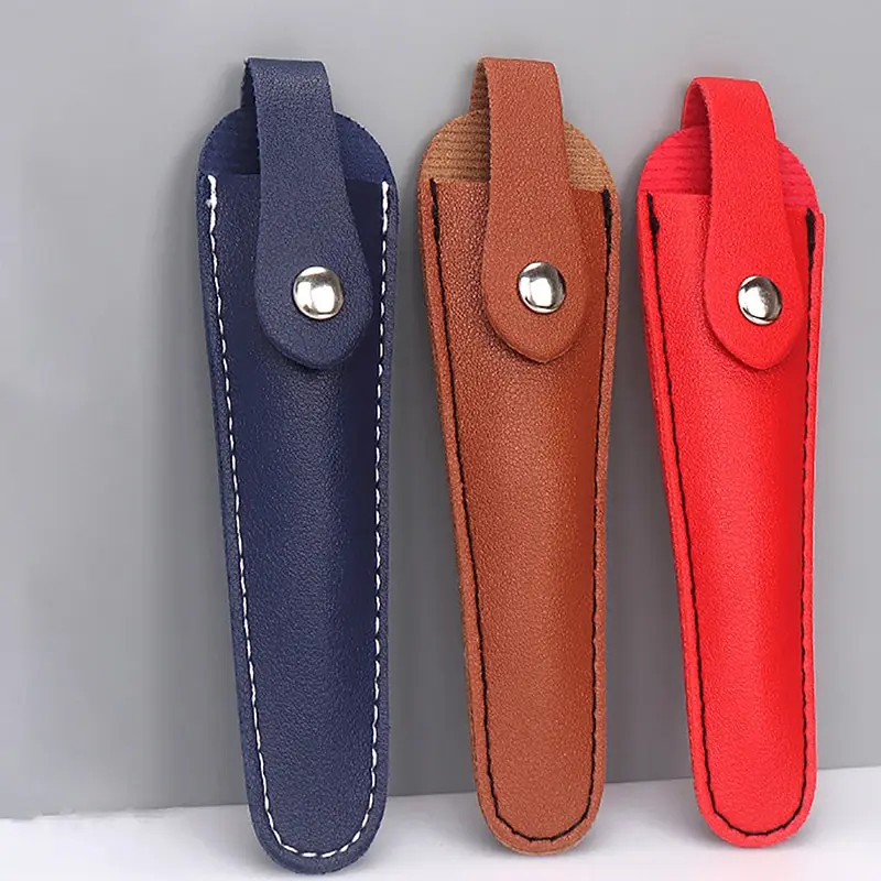

Leather Case Barber Packet Scissor Cover Shears Holder Hairdressing Scissors Bag Professional Cowhide Hair Scissor Storage Bag