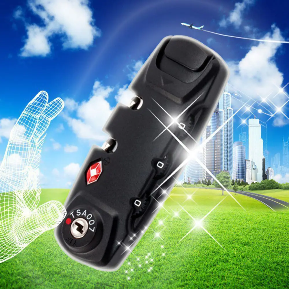 

Locker Padlock Duffle Bag TSA 3 Digit Password Lock Suitcase Luggage Coded Lock Wire Security Lock Travel Bag Lock