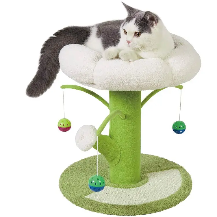 

Cat climbing frame cat litter cat tree；Cat toy Comfortable PP Cotton Fun Climbing Frame Cute Small Cat Bed Tree