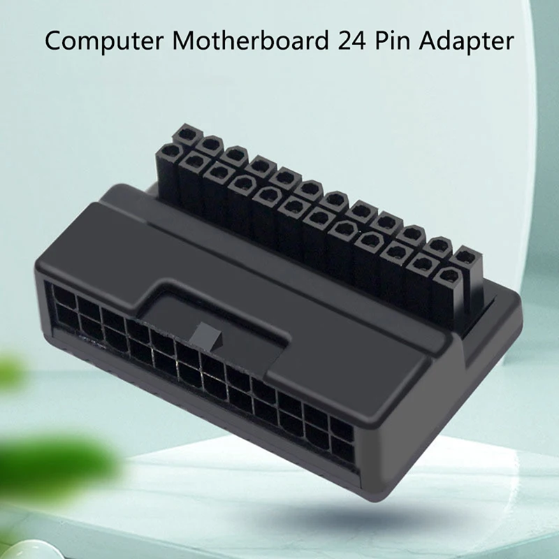 

Адаптер питания ATX с 24 контактами на 90 градусов, материнская плата, кабель источника питания, модульные разъемы «сделай сам» для монтажа