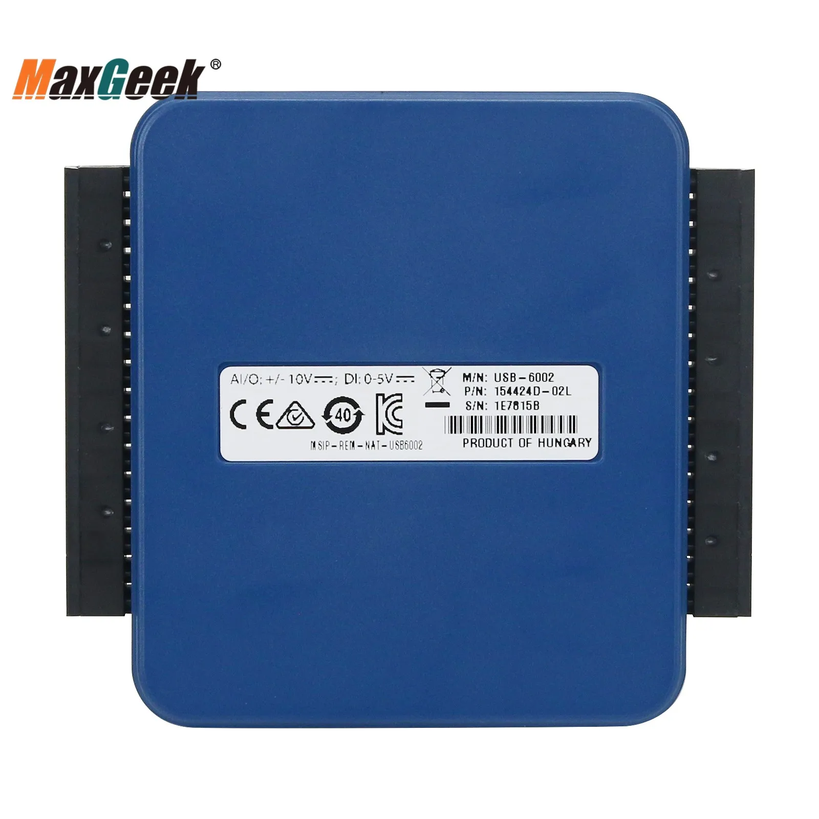 Maxgeek NI USB-6002 USB многофункциональная карта сбора данных DAQ 8AI 16-bit 2AO Digital I/O Labview |