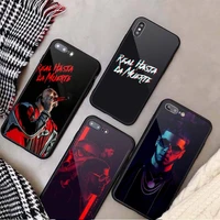anuel aa singer rap phone case tempered glass for iphone 11 12 13 pro max mini 6 7 8 plus x xs xr
