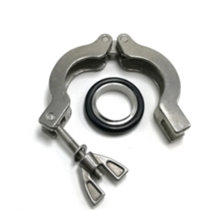 

KF10 KF16 KF25 KF40 KF50 , rubber gasket bracket aluminium alloy vacuum tube clamp , Vacuum bellows clamps