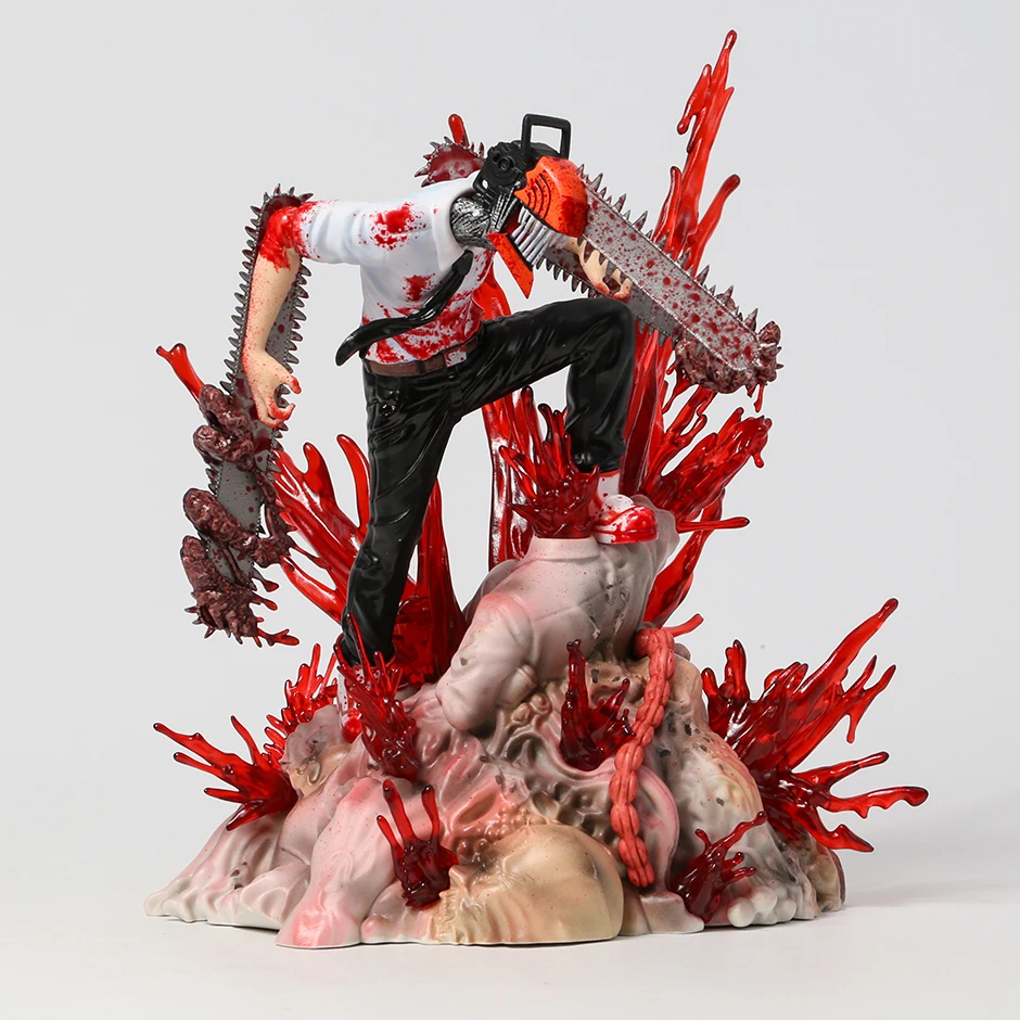 

24cm Chainsaw Man Denji Excellent Figure Anime Model Statue Toy Collectibles Gift