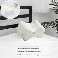 Memory Foam Bamboo Knee Pillow Leg Cushion Sleeping Wedge Pillow Orthopedic Pillow Contour Pregnancy Body Pillows Back Support