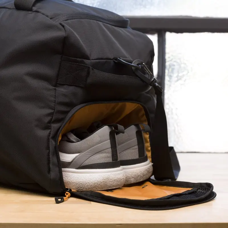 52.5 Liter Black Deluxe Sports Duffel Bag, Unisex