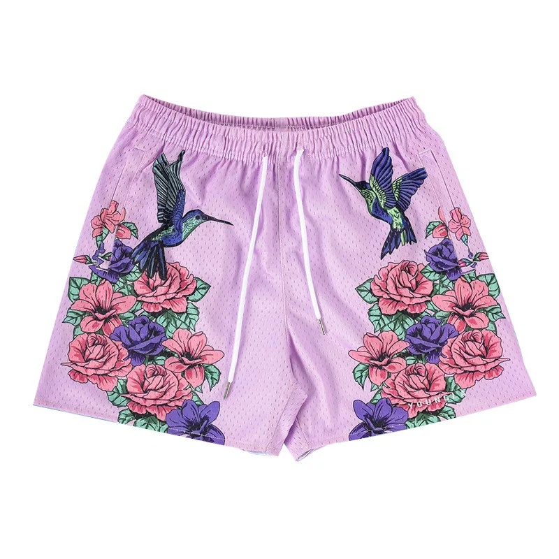 

Men Shorts Mesh Breathable Quick Dry Fashion Printed for Men Casual Workout Street Wear Swimming Shorts Hip hop Style