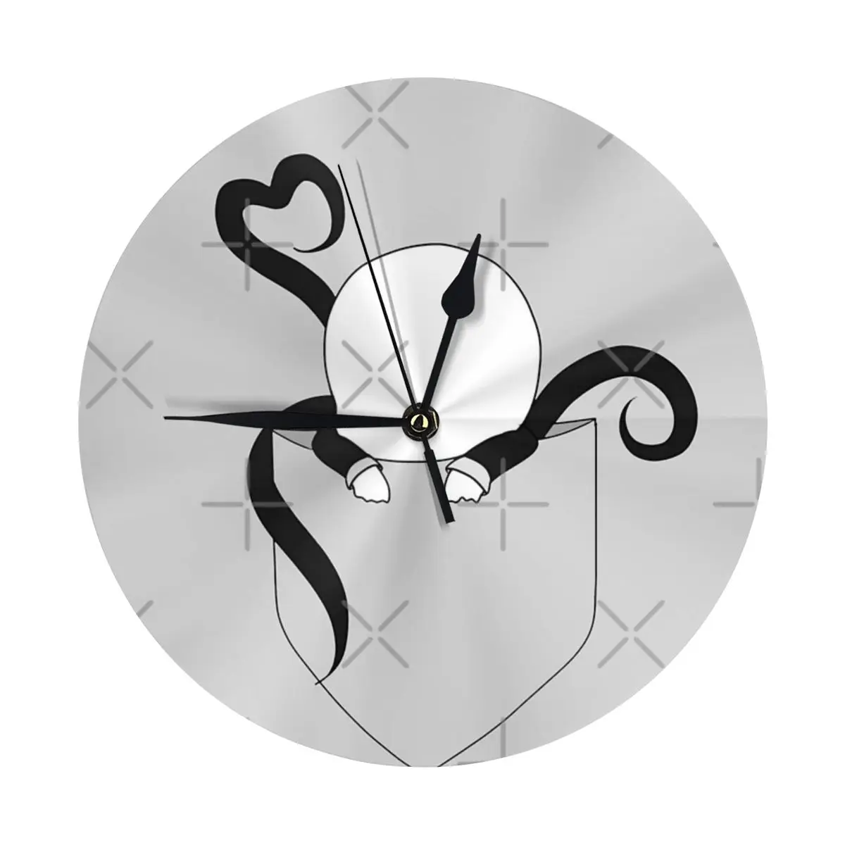 Карманные настенные часы Slenderman Chibi для украшения комнаты круглые