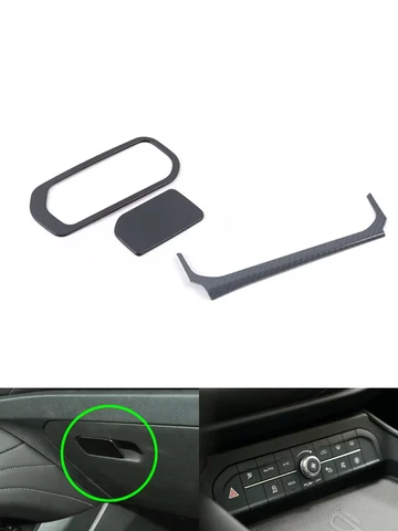 УГЛЕРОДНЫЙ внешний вид, хромированный для Haval F7 F7X 2019 2020, ручка перчаточного ящика, кондиционерная панель, рамка, крышка, отделка, наклейка, нержавеющая сталь