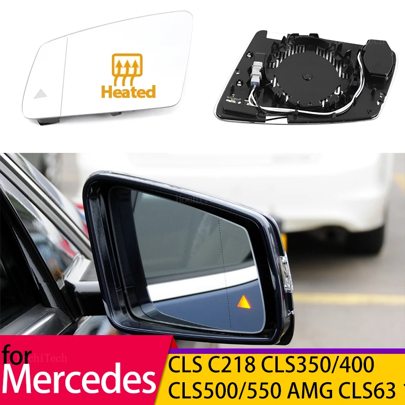 Зеркало заднего вида с крыльями двери, стекло для боковых зеркал, стекло с подогревом для Mercedes-Benz CLS Class C218 CLS350 CLS400 CLS500 11-17