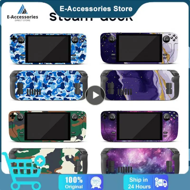 

1 Set Protective Cover No Bubbles Game Console Stickers For Steam Deck Console Anti-scratch Game Machine Sticker For Steam Deck