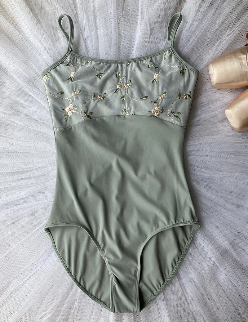 Adult Professional Ballet Leotard Vest Elegant Practice Ballet Dancing Clothes Women Dance Team Gymnastics Coverall