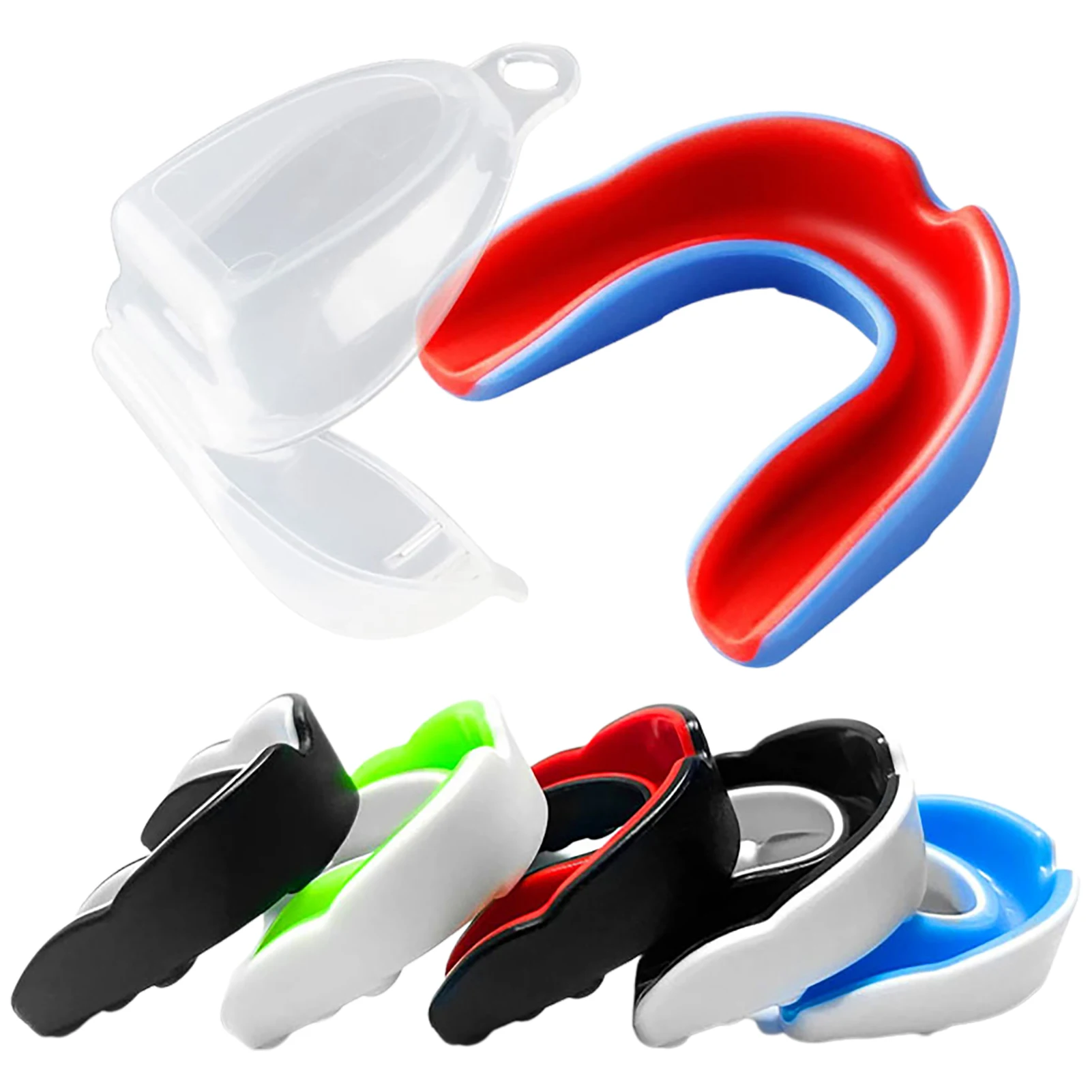 

5pcs Sport Mouth Guard EVA Teeth Protector Kids Youth Mouthguard Tooth Brace Protection For Basketball Rugby Boxing Karate