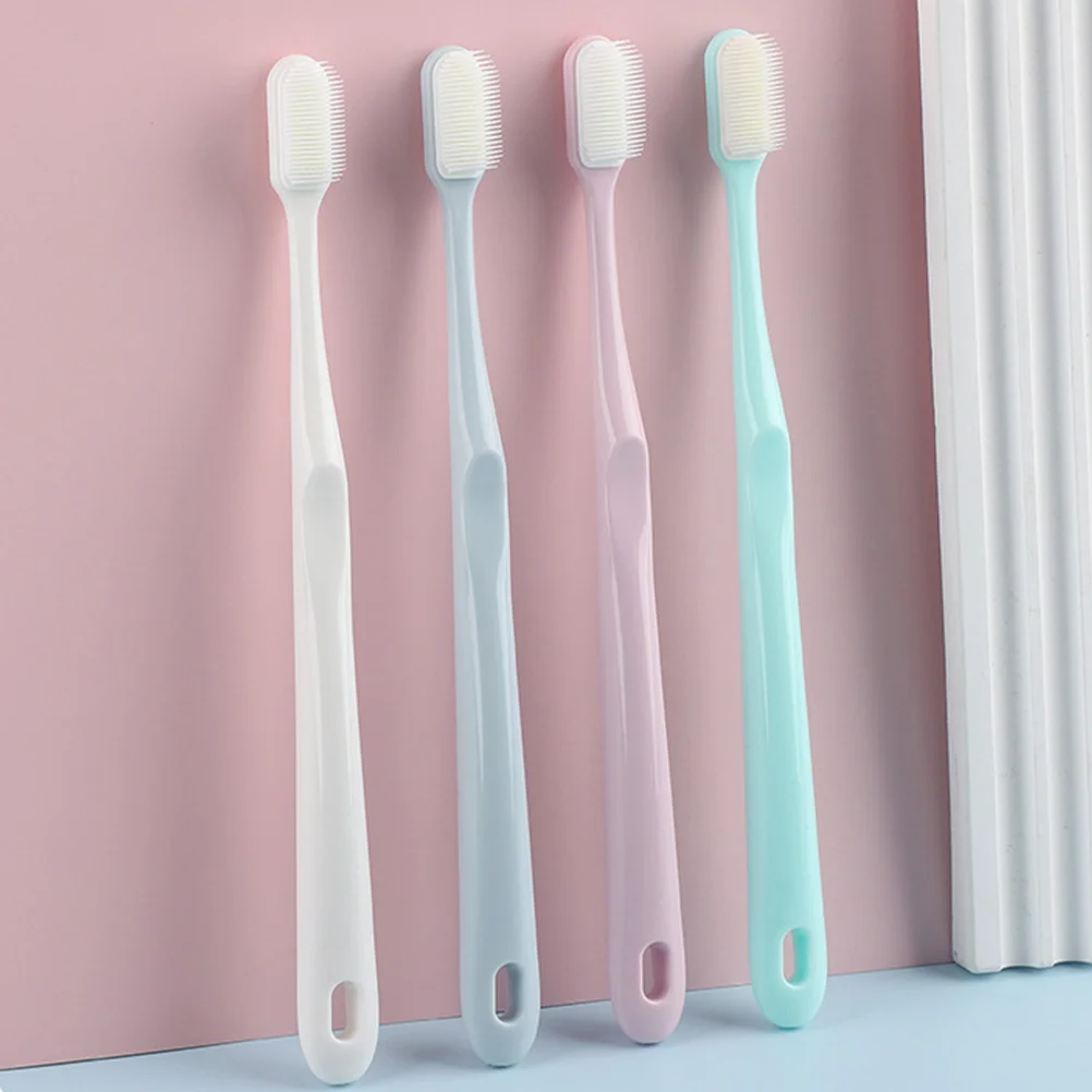 

4 Pcs Travel Household Woman Toothbrushes Convenient Aldult Cleaning Professional Pp Miss