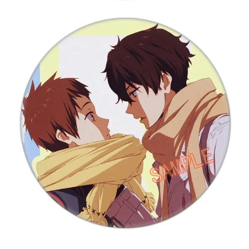 Hyouka Kotenbu Cosplay Badges Chitanda Eru Brooch Fukube Satoshi Icon Oreki Houtarou Collection Breastpin for Backpacks Clothing