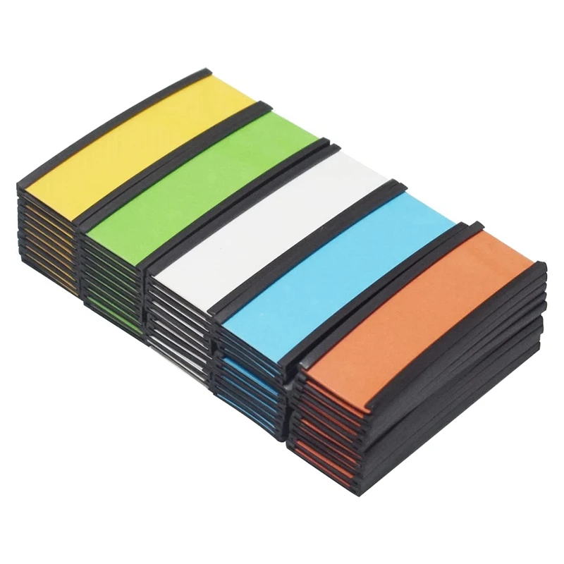 

C Channel Colorful Magnetic Label Holder 1 X 3Inch, 5 Colors Magnetic Data Card Holder Shelves Label