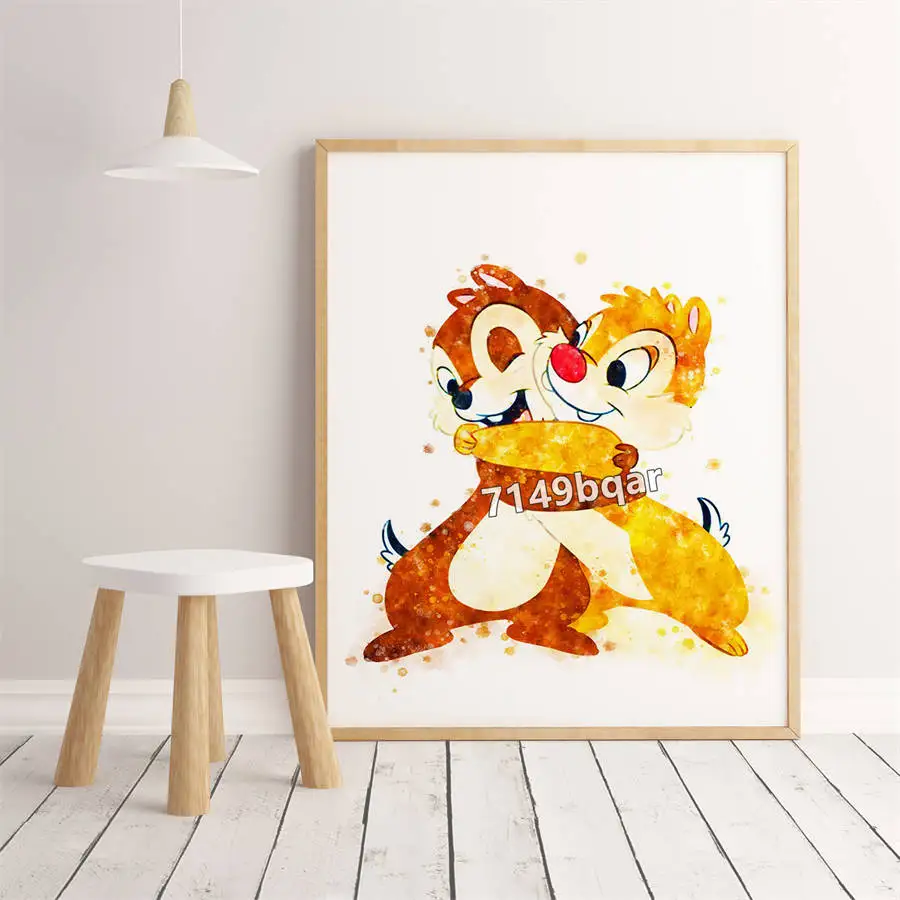 Disney Микки Дональд Дак Ретро детектив Стиль Бар Кафе домашний Декор постер