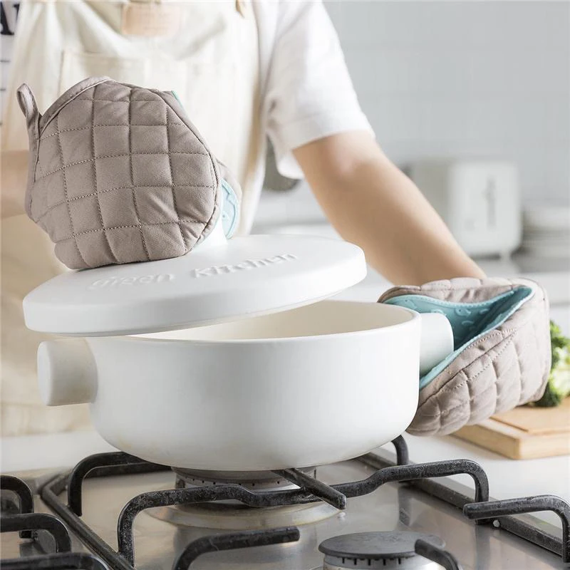 

Kitchen Silicone Anti-scalding Glove Microwave Oven Non-slip Insulated Hand Clip Silicone Mitts Slip-resistant Baking Gloves