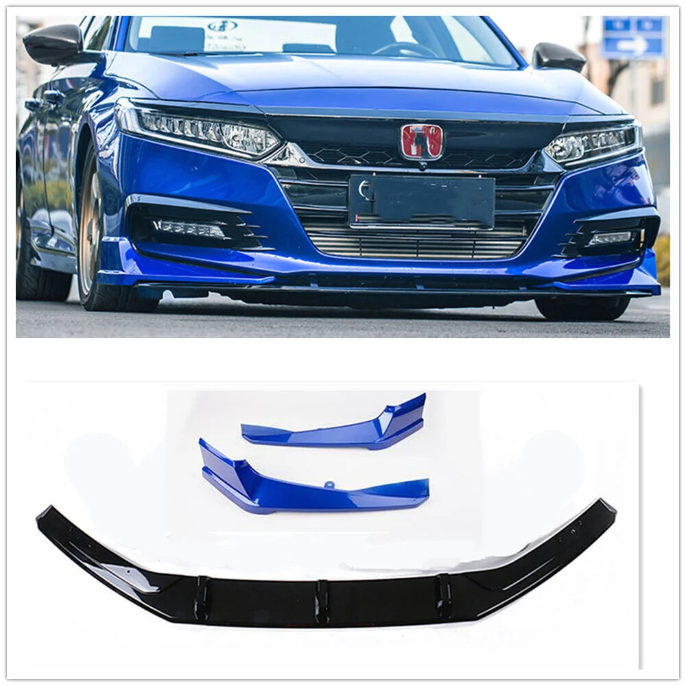 

5PCS Front Bumper Surround Molding Spoiler Cover Trim For Honda Accord 2018-19