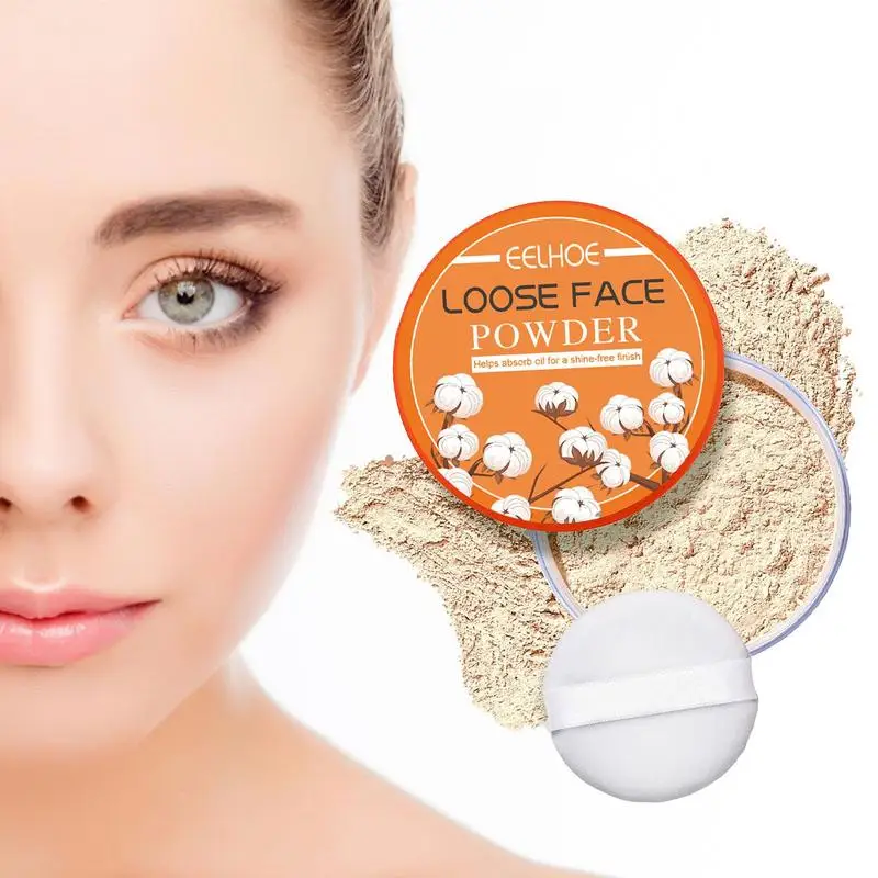 

Рассыпчатая пудра, прозрачная пудра для макияжа, водонепроницаемая косметика для натурального матового лица, пуховка