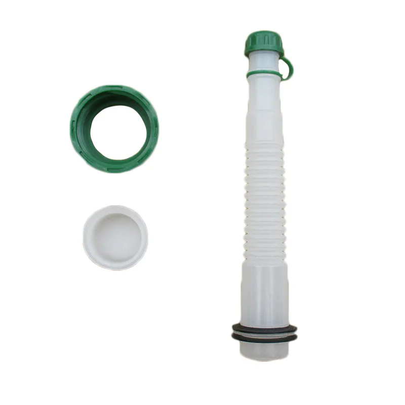 

1set Flexible Fuel Spout With Cap Replacement For 1L Fuel Mix Bottle Container With Vent Cap Spout Stopper