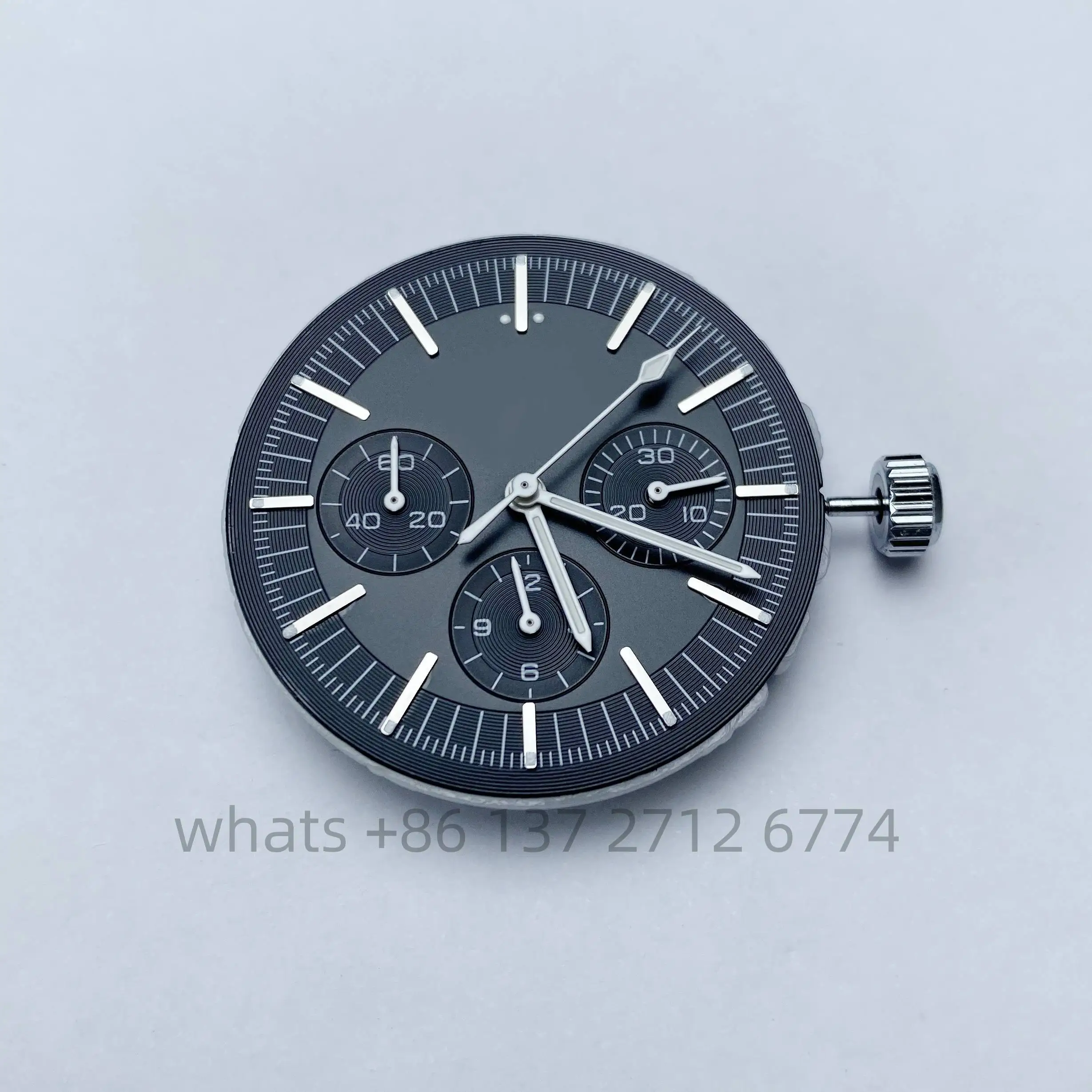 41mm Case Diameter Luxury Watch Speed Master Accessories Set Stainless Steel Strap with Free Quartz Movement Set