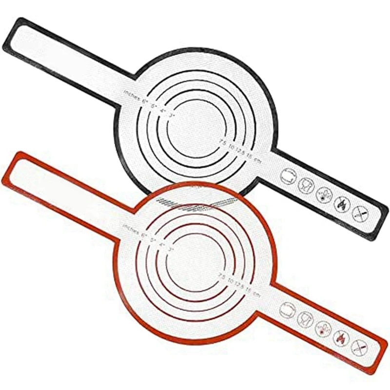 

Силикон для голландской печи, антипригарный коврик для выпечки с длинными ручками 6,3 дюйма для более мягкой и безопасной переноски теста